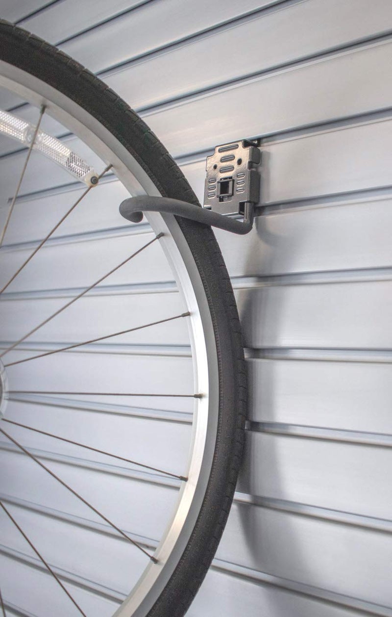 HandiWall 5" Bike Hook with Locking Bracket for Bike Storage on Garage Slatwall Panels - Image 2